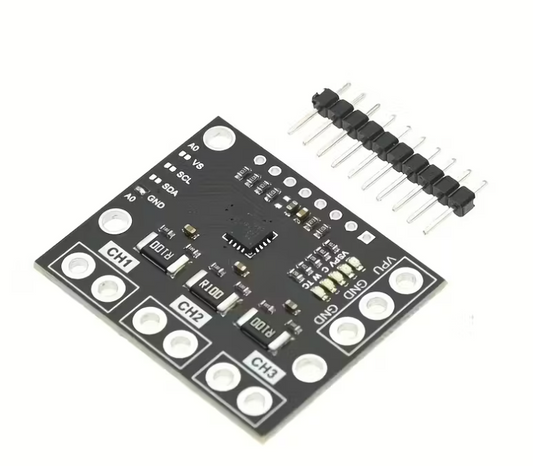 INA3221 – Þriggja rása straum- og spennumælir (I2C)